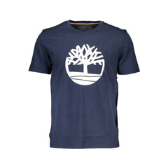 Camiseta de algodón azul Timberland
