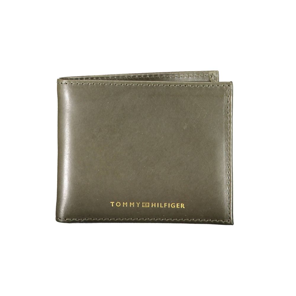 Cartera de cuero verde de Tommy Hilfiger