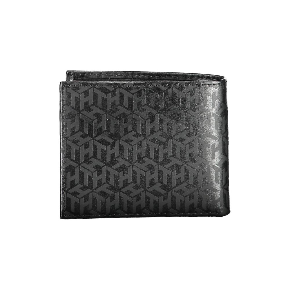 Cartera de cuero negra Tommy Hilfiger
