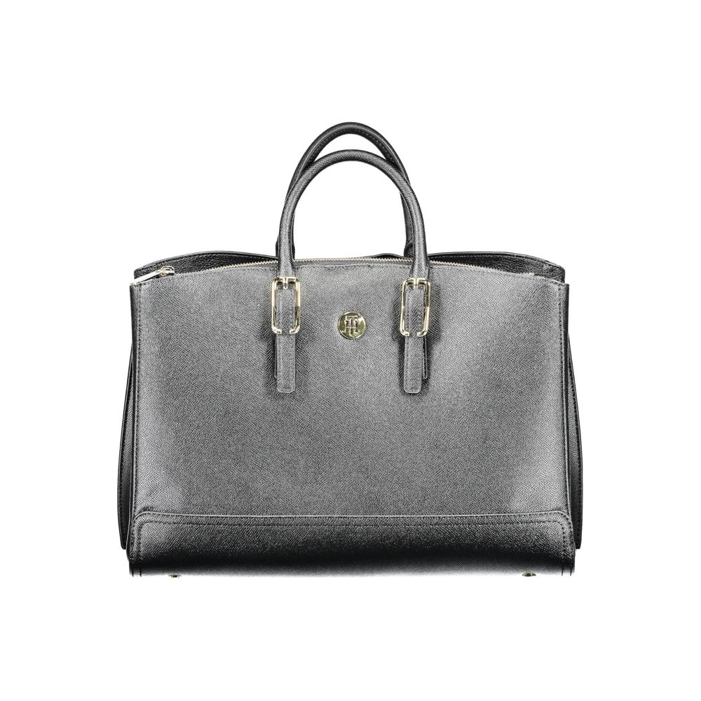 Bolso de mano Tommy Hilfiger de polietileno negro