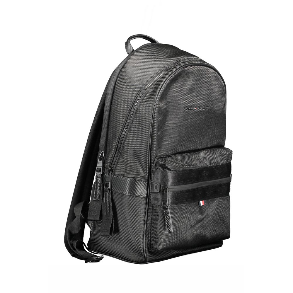 Mochila de poliéster negra Tommy Hilfiger