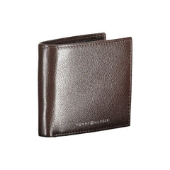 Cartera de cuero marrón de Tommy Hilfiger