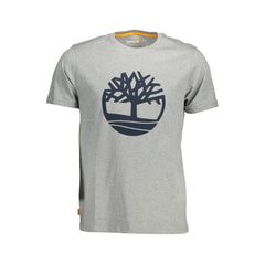 Camiseta de algodón gris Timberland