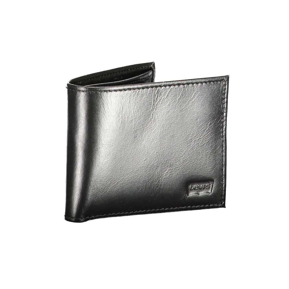 Cartera de cuero negra de Levi's