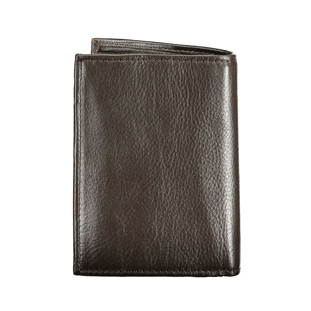Cartera de cuero marrón de Levi's