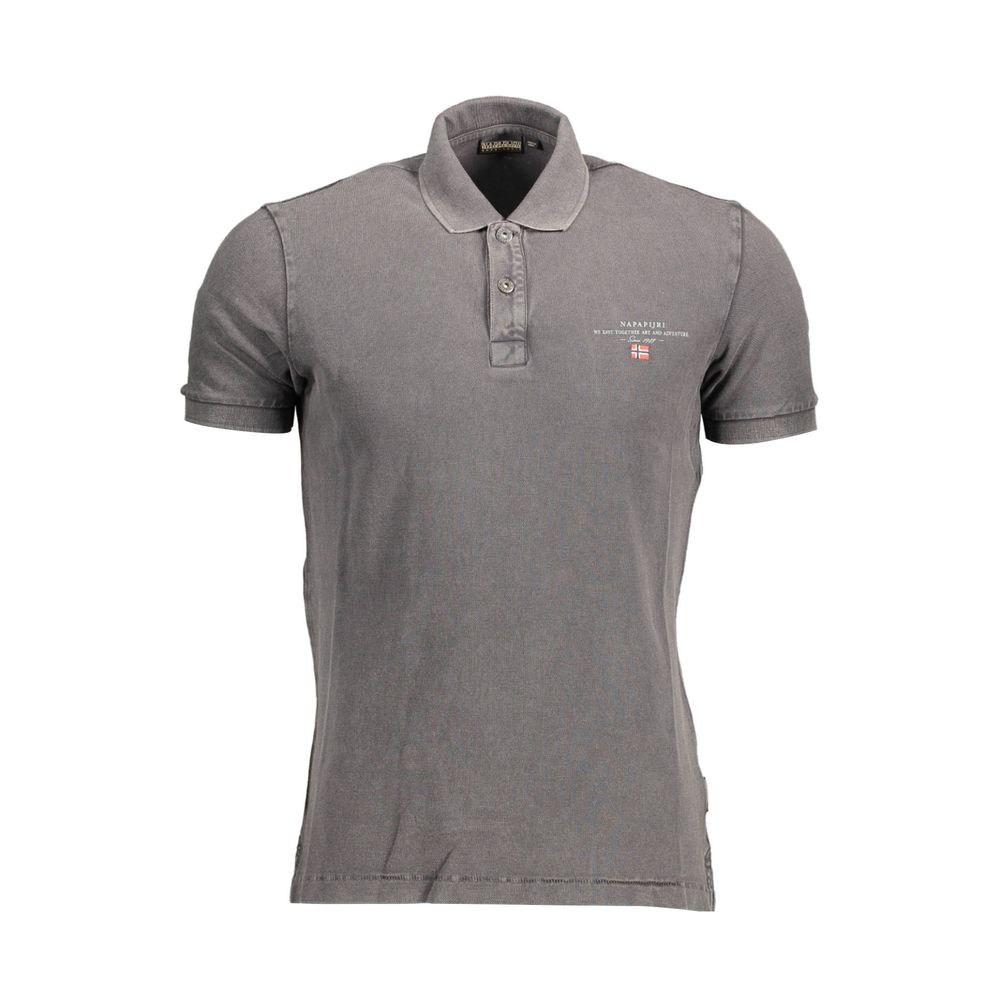 Polo de algodón gris de Napapijri