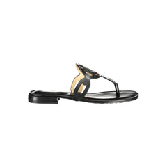 Sandalias de cuero negro Ralph Lauren