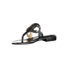 Sandalias de cuero negro Ralph Lauren
