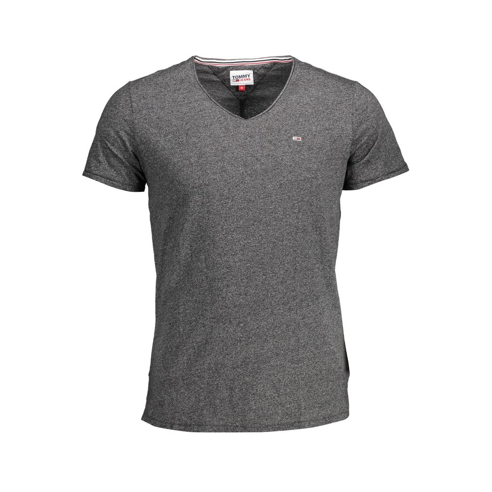 Camiseta de algodón negra de Tommy Hilfiger