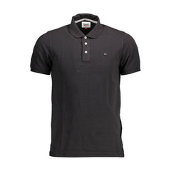 Polo de algodón negro de Tommy Hilfiger