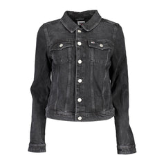 Chaquetas y abrigos de algodón negros de Tommy Hilfiger