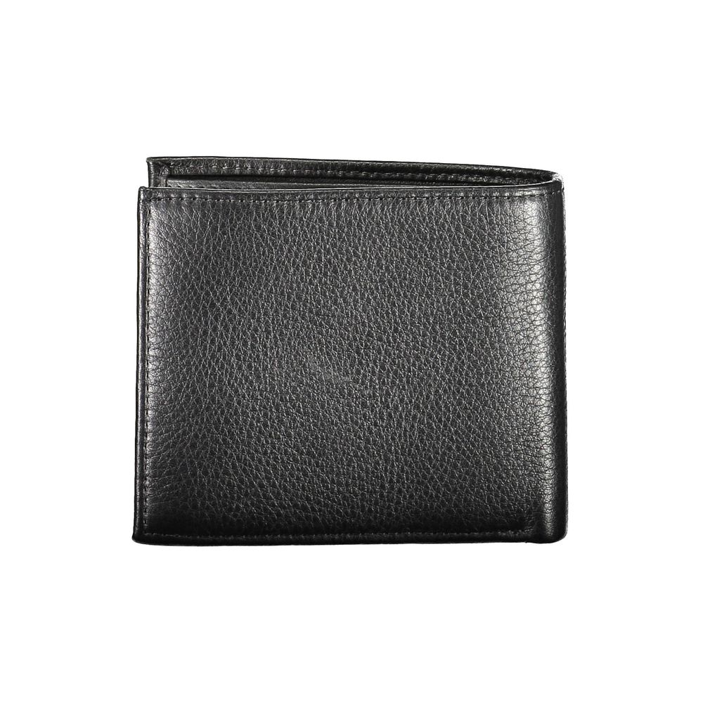 Cartera de cuero negra Tommy Hilfiger