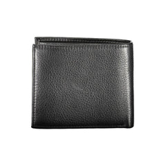 Cartera de cuero negra Tommy Hilfiger