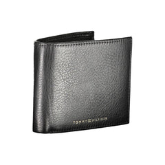Cartera de cuero negra Tommy Hilfiger