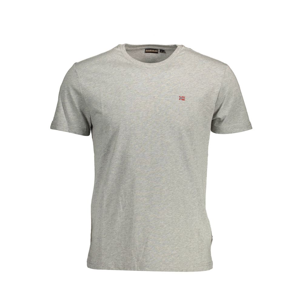 Camiseta de algodón gris Napapijri