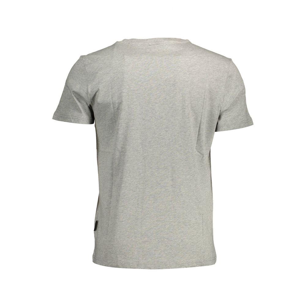 Camiseta de algodón gris Napapijri