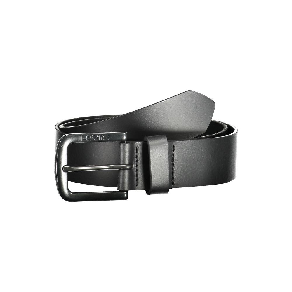 Cinturón de cuero negro de Levi's