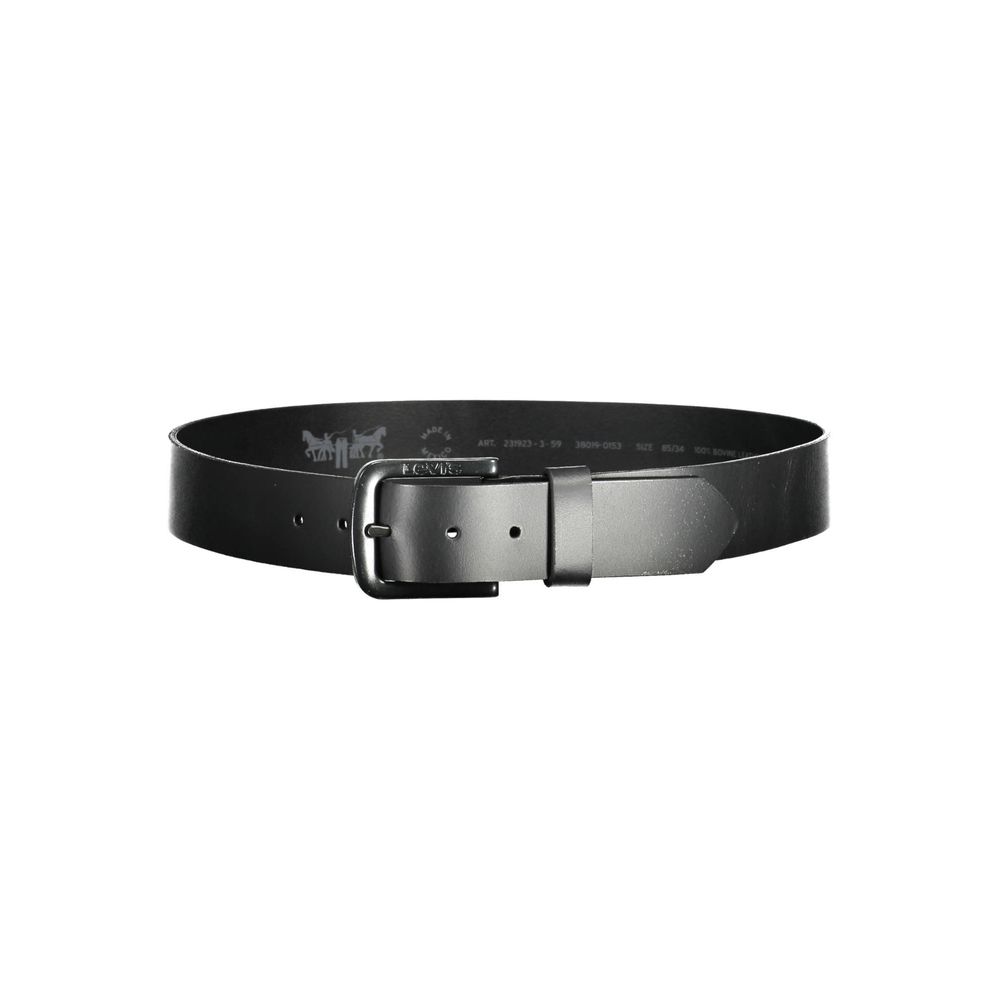 Cinturón de cuero negro de Levi's