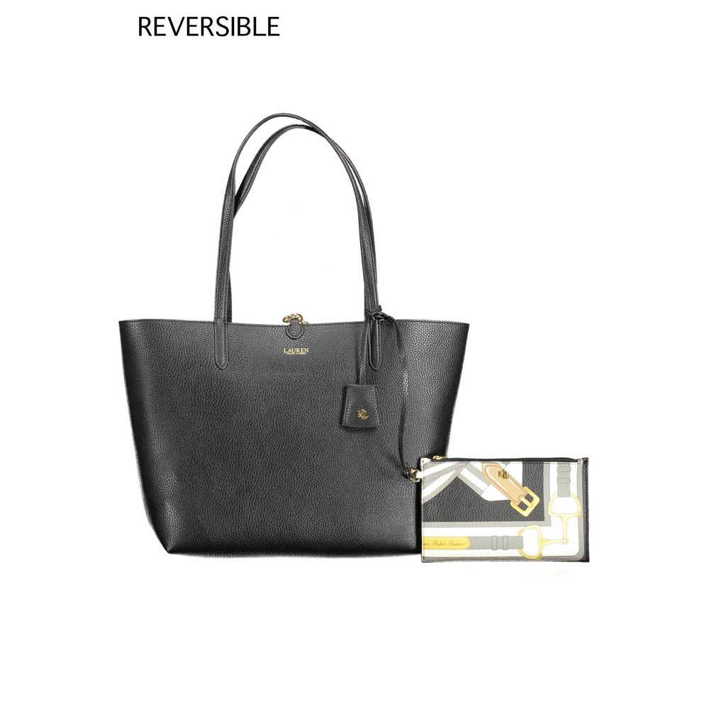 Bolso de mano Ralph Lauren de polietileno negro