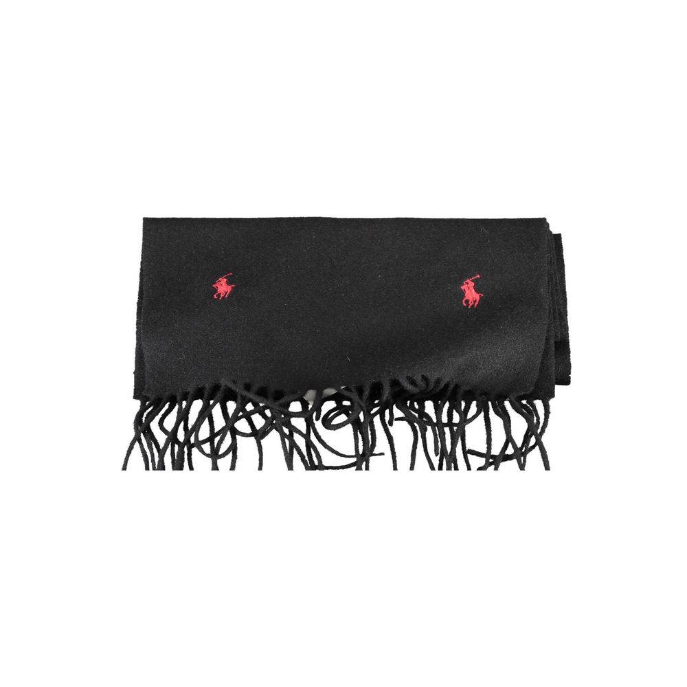 Bufanda de lana negra Ralph Lauren