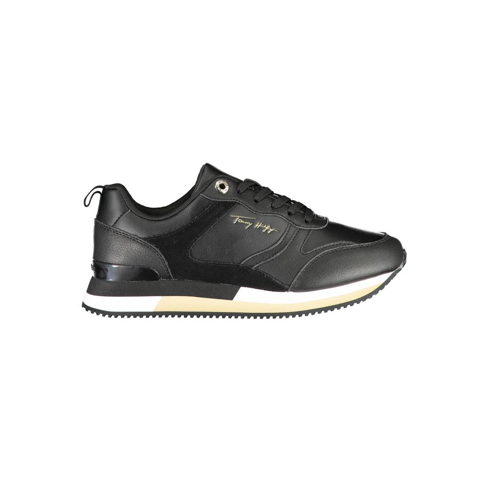 Zapatillas Tommy Hilfiger negras de poliéster