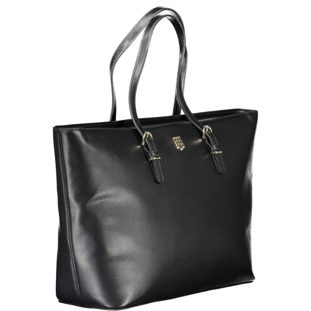 Bolso de mano Tommy Hilfiger de polietileno negro