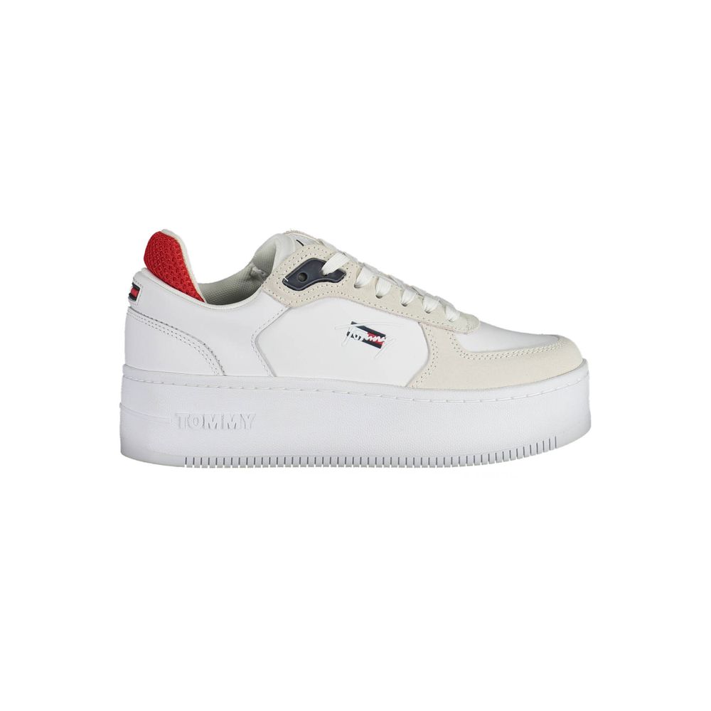 Zapatillas blancas de poliéster de Tommy Hilfiger