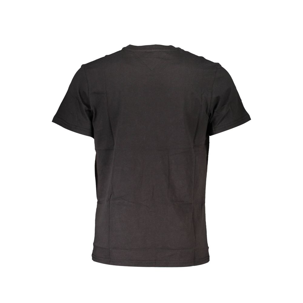 Camiseta de algodón negra de Tommy Hilfiger