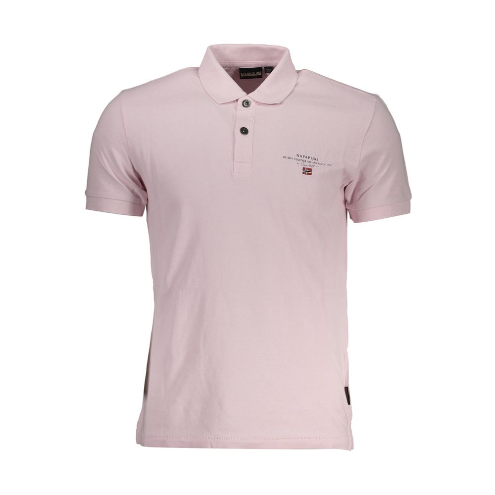 Polo de algodón rosa de Napapijri