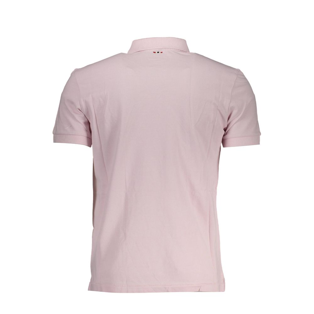 Polo de algodón rosa de Napapijri