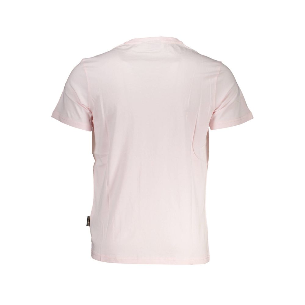 Camiseta de algodón rosa de Napapijri