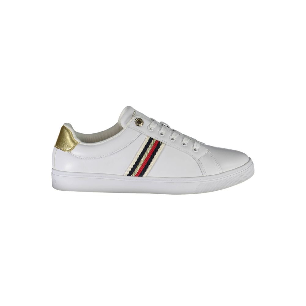 Zapatillas blancas de poliéster de Tommy Hilfiger