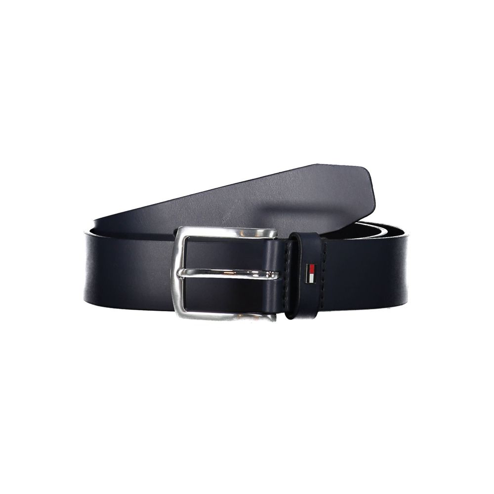 Cinturón de cuero azul Tommy Hilfiger