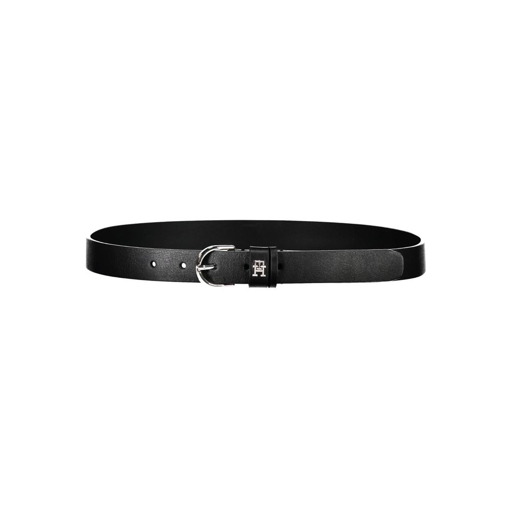 Cinturón de cuero negro Tommy Hilfiger