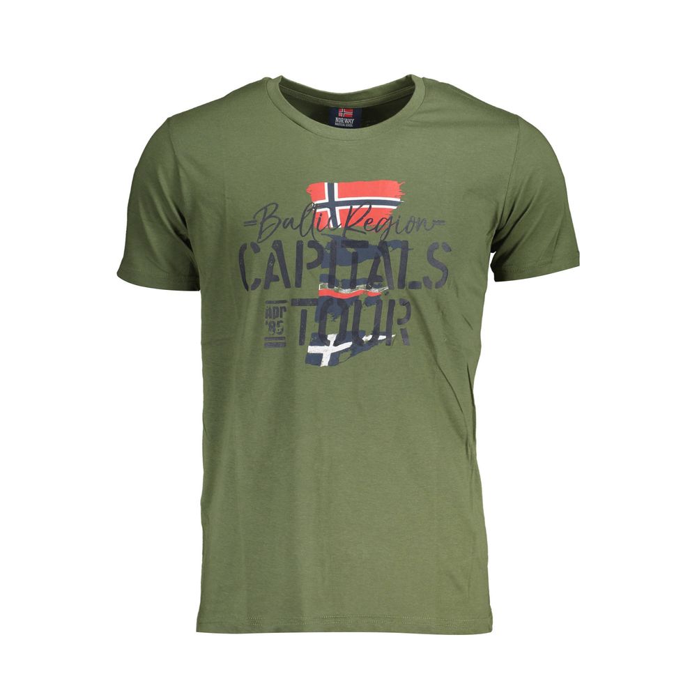 Camiseta de algodón verde de Noruega 1963