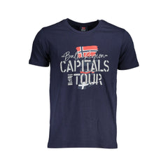 Camiseta de algodón azul de Noruega 1963