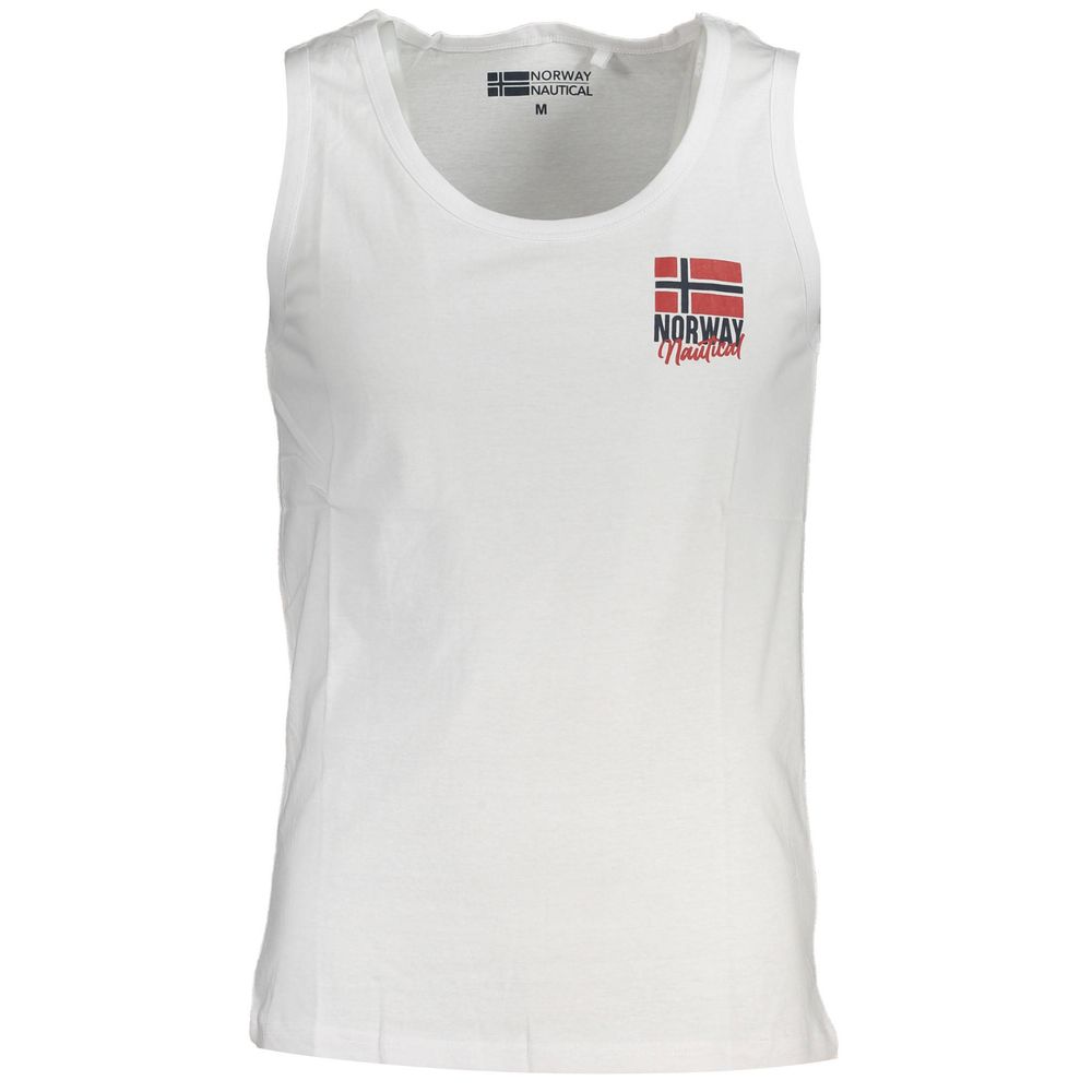 Camiseta de algodón blanca de Noruega 1963