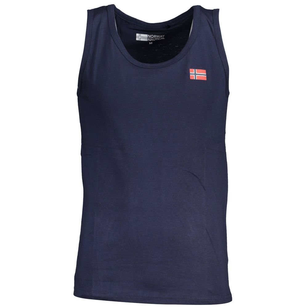 Camiseta de algodón azul de Noruega 1963