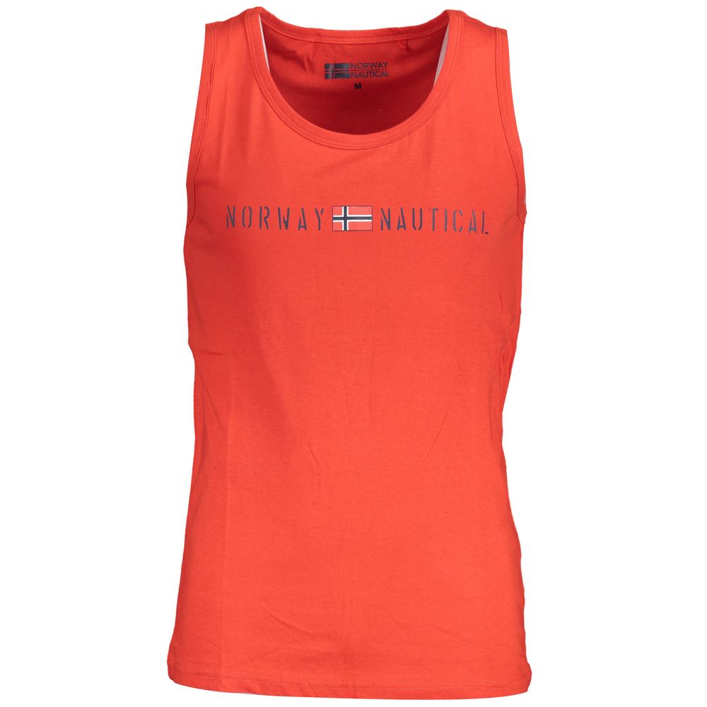 Camiseta de algodón roja de Noruega 1963