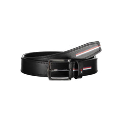 Cinturón de cuero negro Tommy Hilfiger
