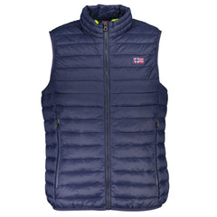 Chaqueta de poliéster azul de Noruega 1963