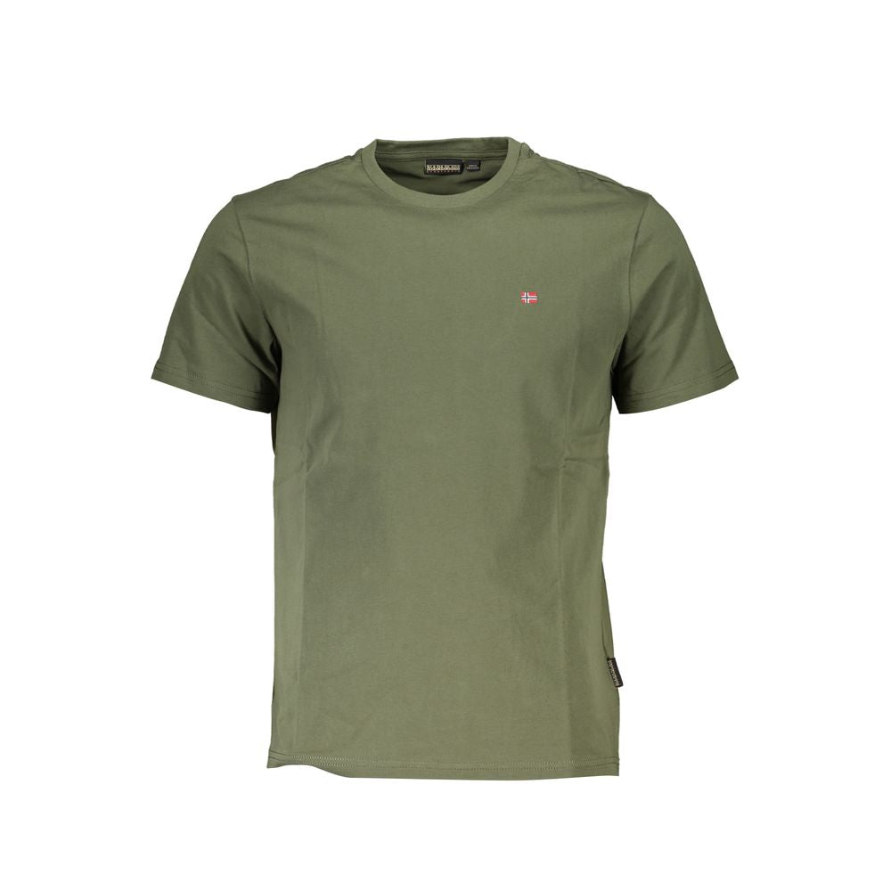 Camiseta de algodón verde Napapijri