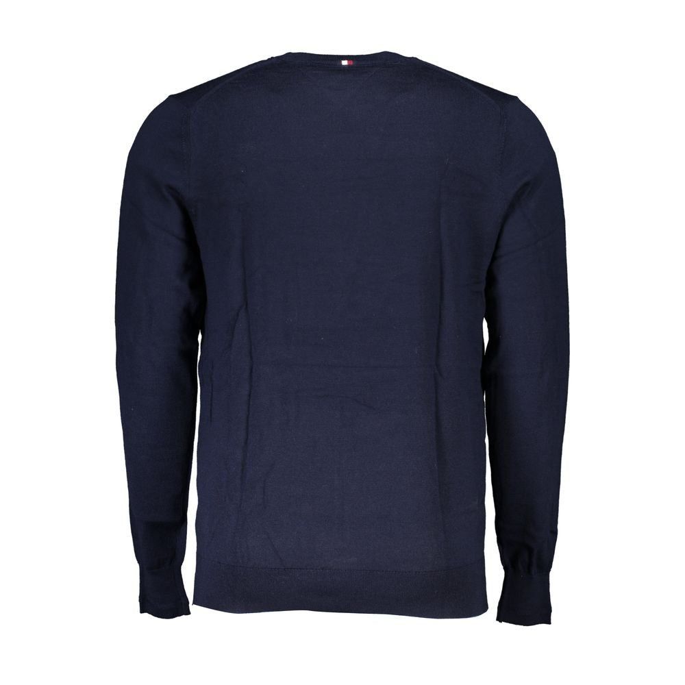 Suéter de tela azul Tommy Hilfiger