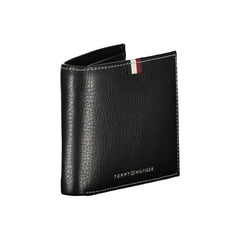 Cartera de cuero negra Tommy Hilfiger