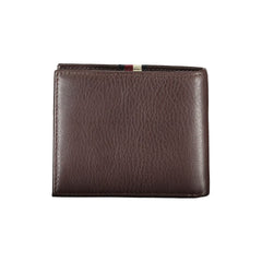 Cartera de cuero marrón de Tommy Hilfiger