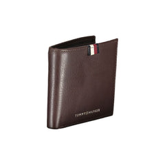 Cartera de cuero marrón de Tommy Hilfiger