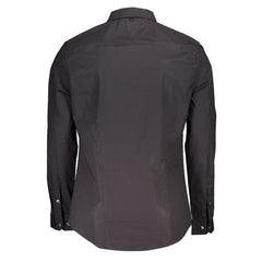 Camisa de algodón negra Tommy Hilfiger