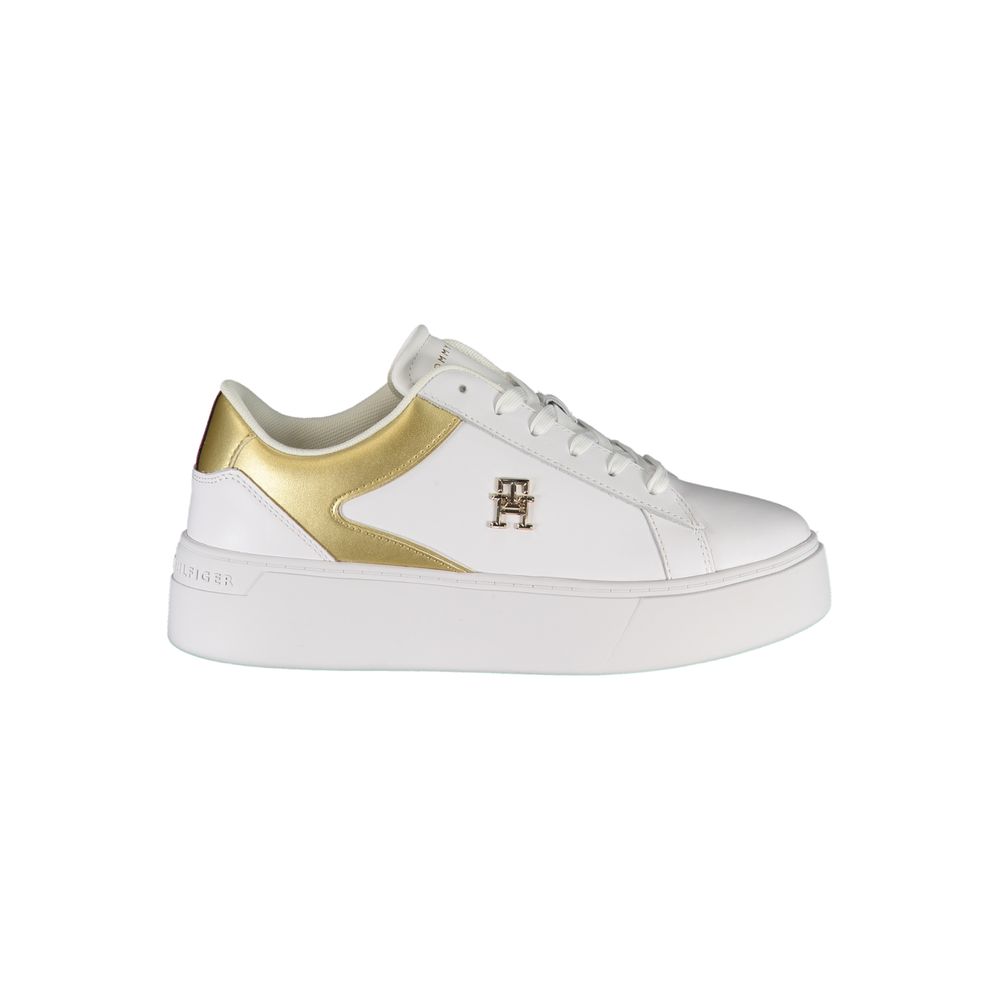Zapatillas blancas de poliéster de Tommy Hilfiger