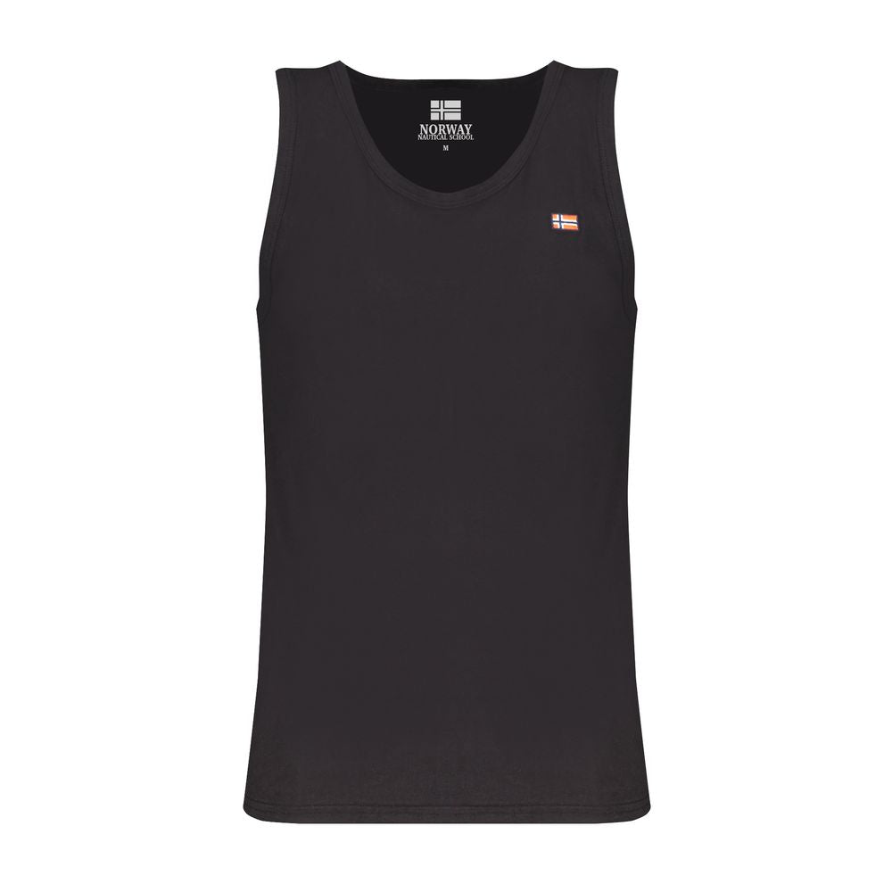 Camisa de algodón negra de Noruega 1963