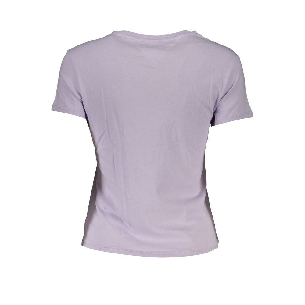 Camisetas y tops de algodón morados de Tommy Hilfiger